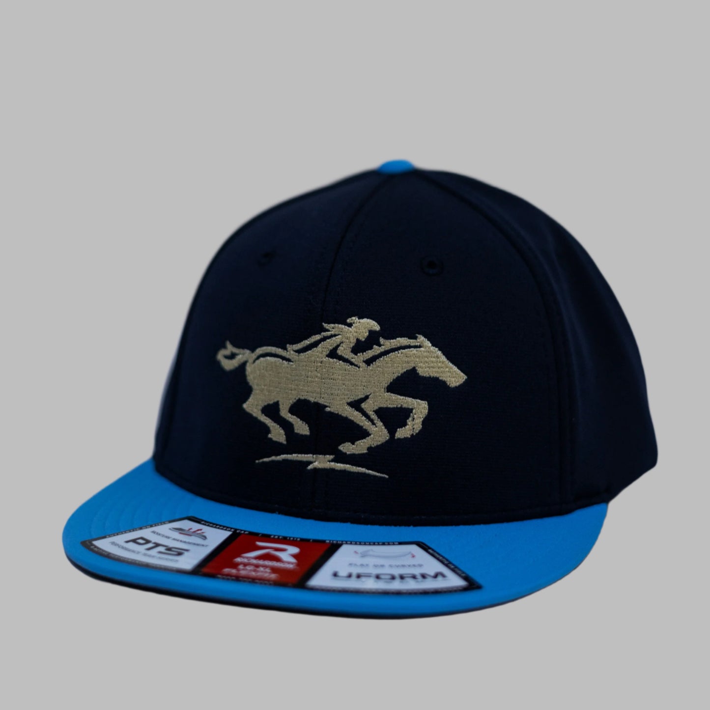 Hat: Flexfit (Captain Jack) Navy/Columbia Blue