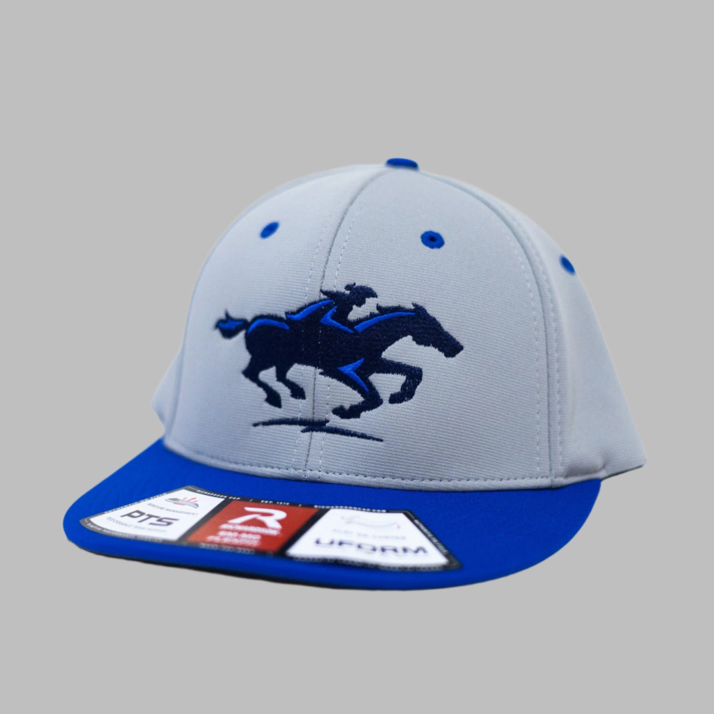 Hat: Flexfit (Captain Jack) Grey/Royal