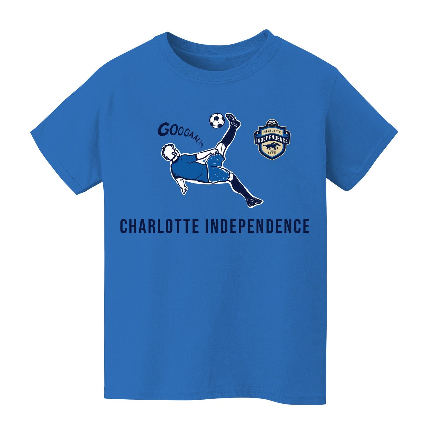 Charlotte Independence Impressions Artwork Royal Youth Cotton T-Shirt