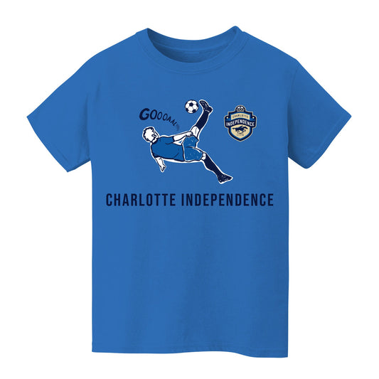 Charlotte Independence Impressions Artwork Royal Youth Cotton T-Shirt